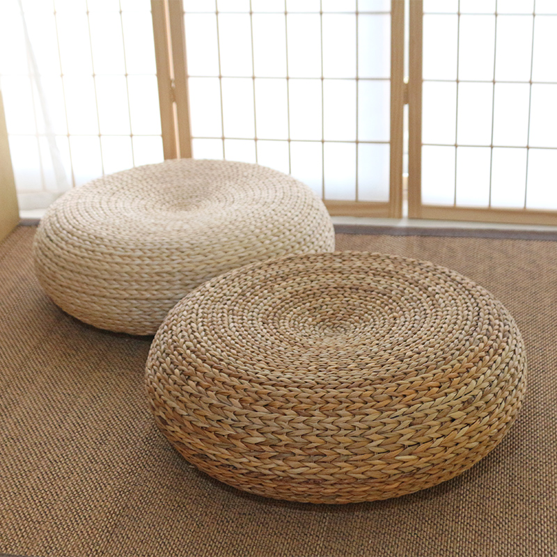 Meditation Cushion Zafu - Thickened Floor Sitting Cushion Woven from