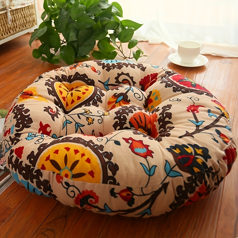 Round Floor Cushion Pillow Thi - Meditation Cushion Zafu 评论和价格