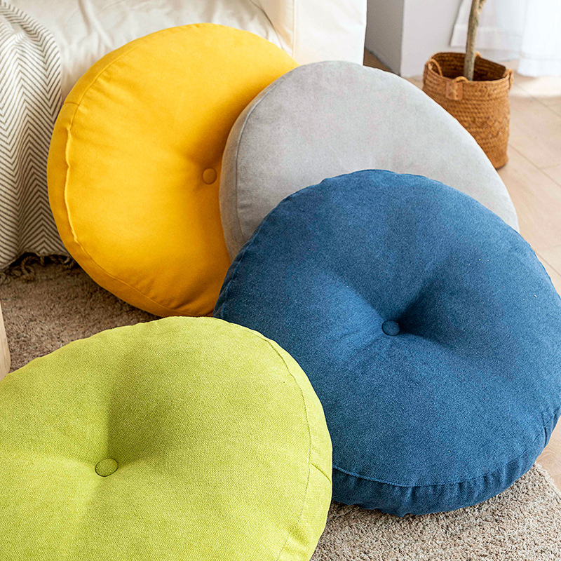 Round Floor Seat Pillow Solid  - Meditation Cushion Zafu 评论和价格