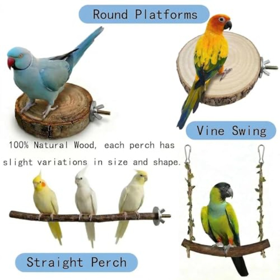 8PCS natural wood bird perches - Health & Wellness U Of T 评论和价格