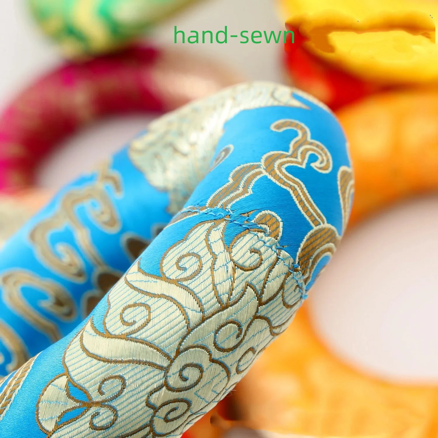 1 Pc Silk Brocade Cushion Pill - Meditation Cushion Zafu 评论和价格