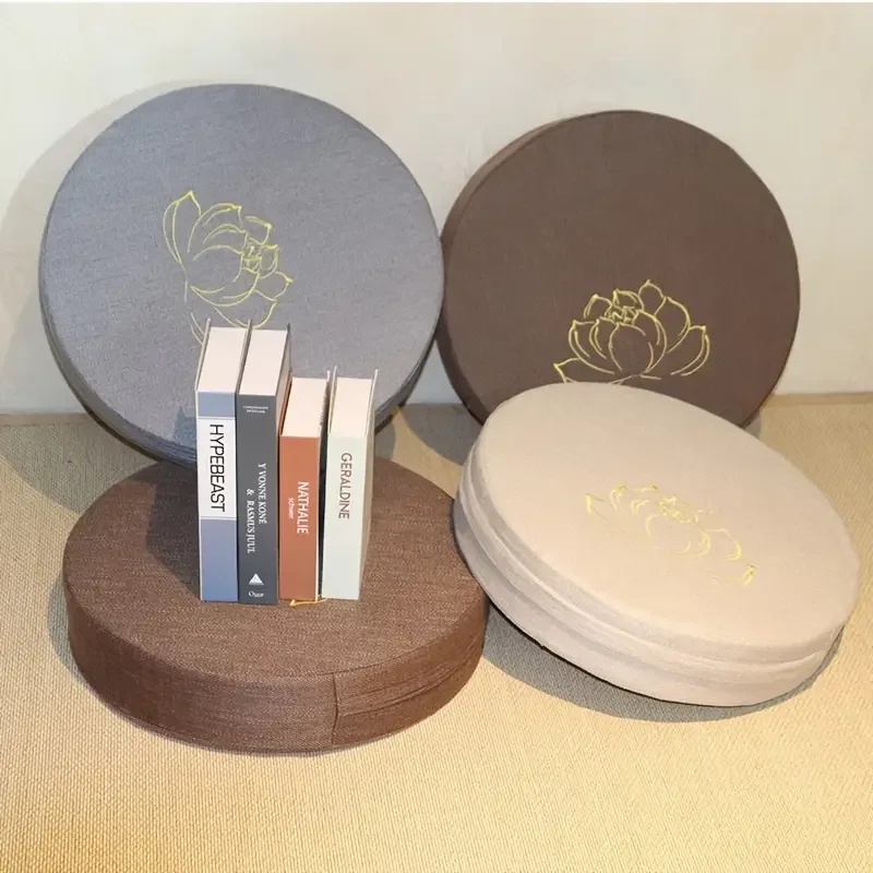 40X6CM Round Linen Meditation  - Meditation Cushion Zafu 评论和价格