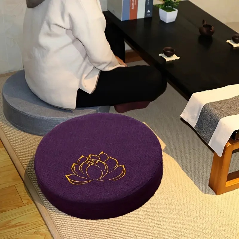 40X6CM Round Linen Meditation  - Meditation Cushion Zafu 评论和价格