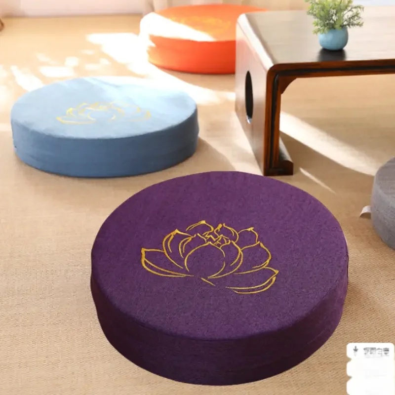 40X6CM Round Linen Meditation  - Meditation Cushion Zafu 评论和价格