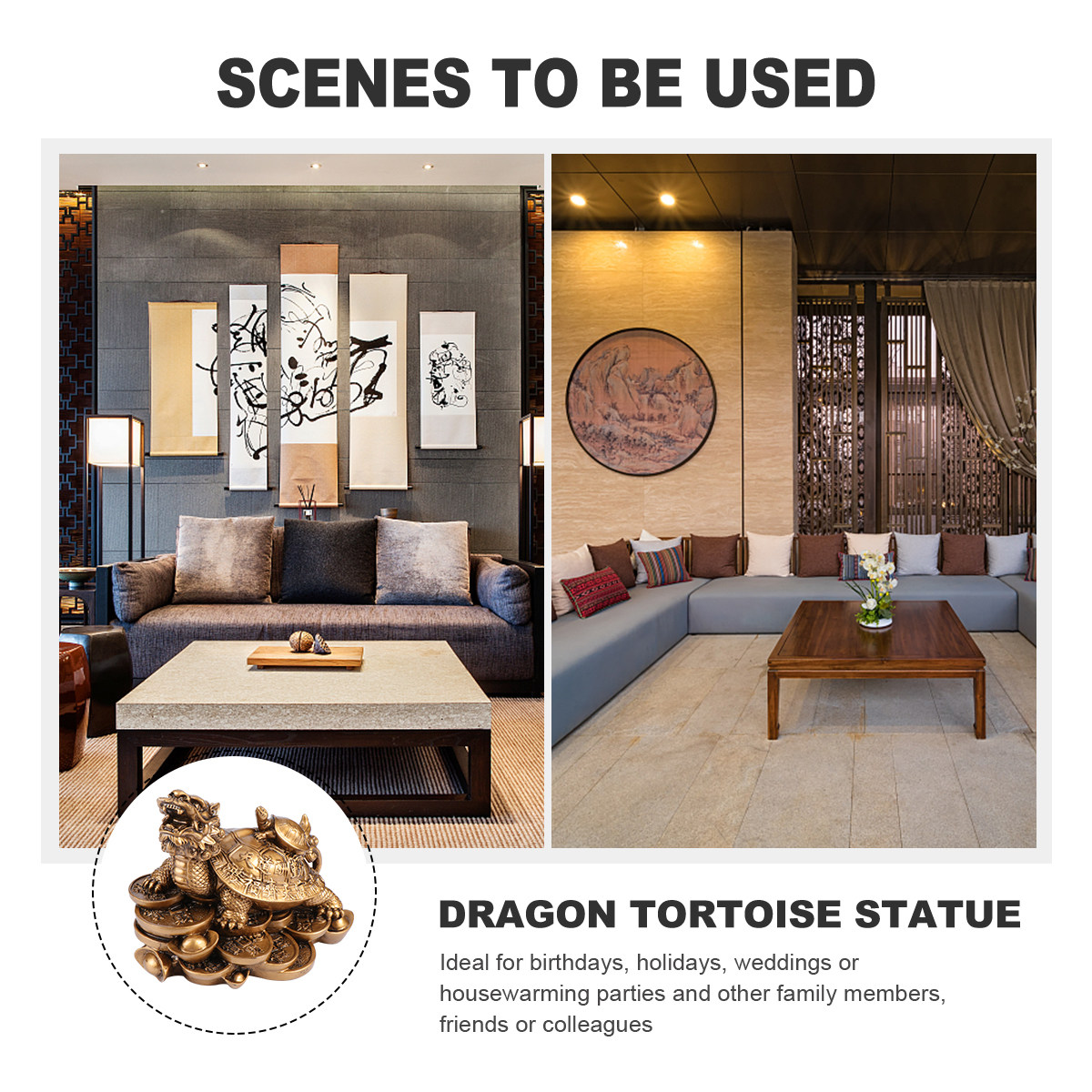 1Pcs Dragon Tortoise Statue Ef - Longevity Health & Wellness Hotel 评论和价格