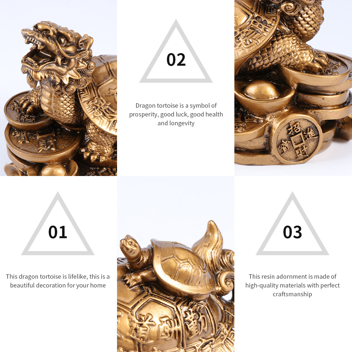 1Pcs Dragon Tortoise Statue Ef - Longevity Health & Wellness Hotel 评论和价格